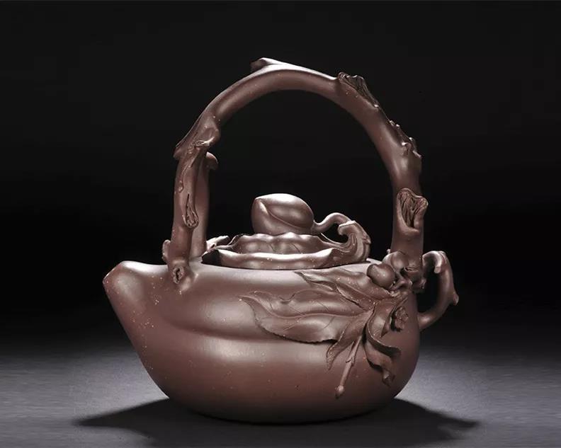 10種最美花器提梁壺，精美別致雕花紫砂壺!