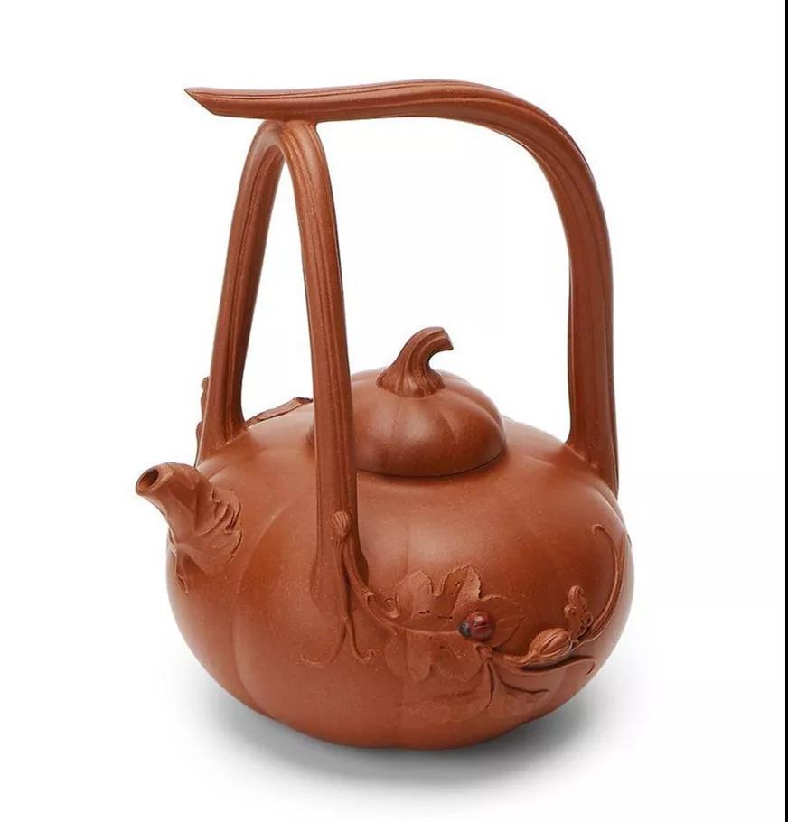 10種最美花器提梁壺，精美別致雕花紫砂壺!
