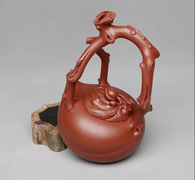 10種最美花器提梁壺，精美別致雕花紫砂壺!