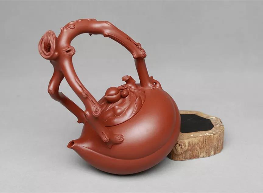 10種最美花器提梁壺，精美別致雕花紫砂壺!