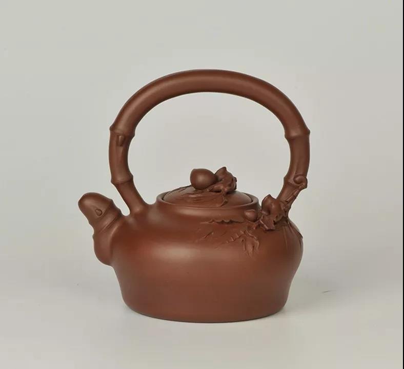 10種最美花器提梁壺，精美別致雕花紫砂壺!