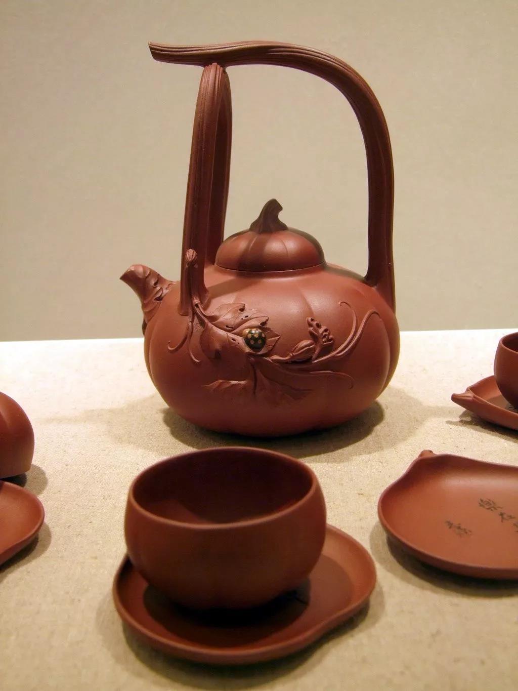 10種最美花器提梁壺，精美別致雕花紫砂壺!